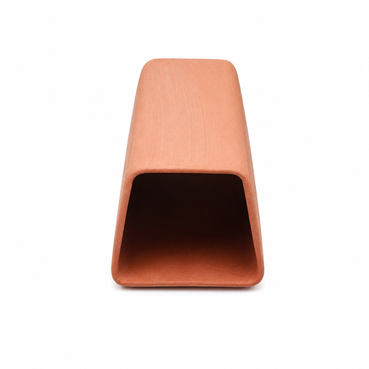 2-Pack Trapezoid-Shaped Fish Cave, Ceramic Hideaway Cave for Plecos & Corydora